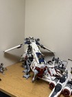 Authentic Lego Star Wars Republic Dropship With At-ot Walker  10195    17 Clones