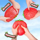 Super Jumbo Strawberry Squishy Toy Slow Rising Anti Stress Fidget Gift