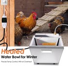 13l Heated Water Bowl For Large Dog And Cat  3 5 Gallon Heated Chicken Watere   