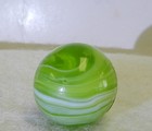 21264m Very Nice Bright Christensen Agate Company Striped Transparent Marble