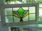 796 Transom Type English Leaded Stained-glass Window 23 1 2  X 13  0 S h Added