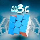 3x3x3 Speed Cube stickerless Magic Cube smooth Turning Puzzle Box With Anti-stic