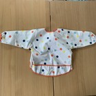 X3 Ikea Bibs Kids Apron Kladdig Splash Proof Clean Baby Feeding Polka Dot