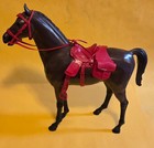 Custom  en Fuego  Horse Figure With Red Tack Included Johnny West Marx T-bolt