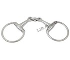 Eggbutt Snaffle Horse Bit Lozenge Fat Double Joint Oval Link Stainless Steel New