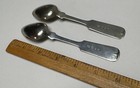 2 Antique Canadian Silver Teaspoons  Y S   Co  19th C  5 1 2 