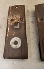2 Vintage National Barn Door Double Wheel Roller   Bracket Tool Lot M5
