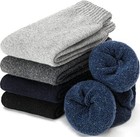 8 Pairs Mens Heavy Duty Winter Warm Thermal Wool Heated Work Crew Boots Socks Us