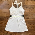 Nwt Wilson White Unmatched Athletic Tennis Dress Unlined Mesh Medium