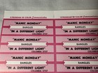 Vintage 1985 Jukebox Strip Sheet For Bangles Manic Monday Sterling Title Strips