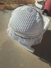 Vintage 1970s Wicker Lace Cradle Rocking Bassinet Dolls 18x12  Not Perfect C Pic