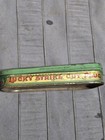 Vintage Advertising  Empty Lucky Strike Tobacco Tin 4 1 2  X 2 1 2  