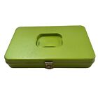 Wilson Wil-hold Thread Box Sewing Case Green Plastic 13  X 8  Vintage