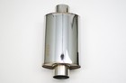 1320 Ultra Quiet Resonator Muffler Stainless Steel Universal 3  Inlet 3  Outlet