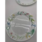Set Of 4 Corelle My Garden 10 25  Dinner Plates Blue Yellow Pink Flowers Good