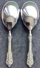 Wallace Sterling Silver Handle Grande Baroque Casserole Scalloped Serving Spoon