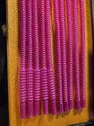 Lot 10 Tupperware Purple Reusable Impressions Tumbler Straws New Smoothies Kids