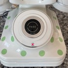 Pottery Barn Grand Cordless Ivory green Dottie Polka Dot Telephone W charger