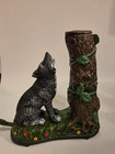  Wolf And Squirrel Cast Iron Mechanical Bank By Bits   Pieces