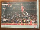 Vintage 1988 Nike Michael Jordan Poster Nba Mvp Slam Dunk Champion Chicago Bulls