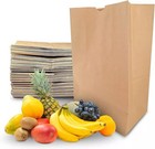 Large Heavy Duty Brown Paper Grocery Bags - 57 Lb Basis Weight  12x7x17 Inch 1 6