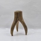 Vintage Danish Natural Wood Mid Century Modern Wood Candlestick Holder 5 5 h