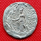  ancient Greece antiochus Vii Cappadocian seleukid Large Silver Tetra 138-129bc 