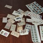 Vintage Worldwide Postage Stamp Collection Lot 7 Oz Sheets Blocks Singles 