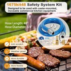 1675kit48 Safety System Kit  Commercial 48  Gas Hose Connector Kit With 3 4  Qui