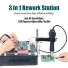 Yihua 853aaa  Preheater Desoldering Hot Air Rework Station With Soldering Tool
