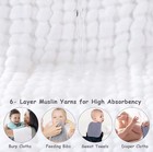 Baby Muslin Burp Cloths 20    X 10    Soft Cotton Gauze Absorbent Multicolor