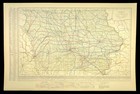 1914 Antique Map Of Iowa Railroads Map Original Atlas Map Cri p Rr Dated