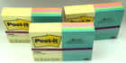 3m Post   it 4x6 Super Sticky Notes 24 Pads 2400 Sheets Multi Color Lot Of 3 New