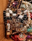 Vintage Retro Modern 11 Lb Costume Jewelry Craft Lot Mixed  Parts   Scrap  b-4  