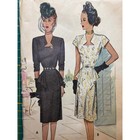 Mccalls Pattern 6357 Cocktail Dress Vintage Size 16 Bust 34 1946 Rare 