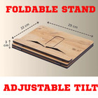 Wooden Book Reading Stand  For Bible Reading  Book Lovers wooden Gift adjustable