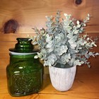 Vintage Wheaton Nj Green Glass Fish   Dove Heart Apothecary Lidded Jar Canister
