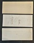 Lot Of Three  3  Antique Cw Smith   Co Checks 1868   1869 Cooperstown Ny
