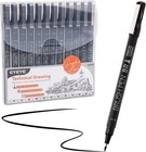 12-pack Eyeye Micro Fineliner Pens  Black Drawing Art Pens  Waterproof Ink Set