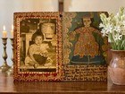 Santo Ni  o De Atocha 1954 Mexican Ex Voto Retablo Scorpion 12in