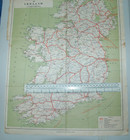 1880  London And North Western Railway Map Of Ireland   Road And Rail