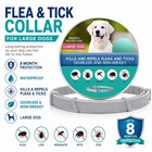 Dog Collar Flea And Tick 8 Months Protections Adjustable Pet Collar For Dogs 2pc