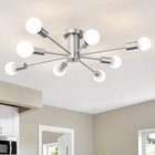Modern Ceiling Lamp Sputnik Chandelier Flush Mount Pendant Light Fixture Silver