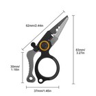 Mini Fishing Pliers Scissors Line Cutter Fishing Hook Remover Black Gray