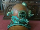 Marine Scuba Divers 18  Us Navy Mark V Deep Sea Diving Divers Helmet With Base