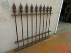 Antique Victorian Gate Garden Fence Architectural Salvage Door Flame Finial  8