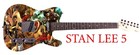 Stan Lee Marvel Spider-man Facsimile Autographed Signed Graphics Photo Guitar
