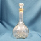 Vtg Jack Daniels Old No 7 Clear Glass 13  Decanter Bottle W stopper
