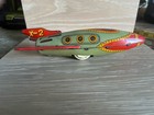 Vintage Tin Litho X-2 Rocket Ship Space Toy Japan 1950s Atomic Age 7 5   