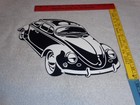 Vintage Volkswagen Beetle Die-cut Bug Car 14  Metal Gasoline Oil Sign Vw Germany